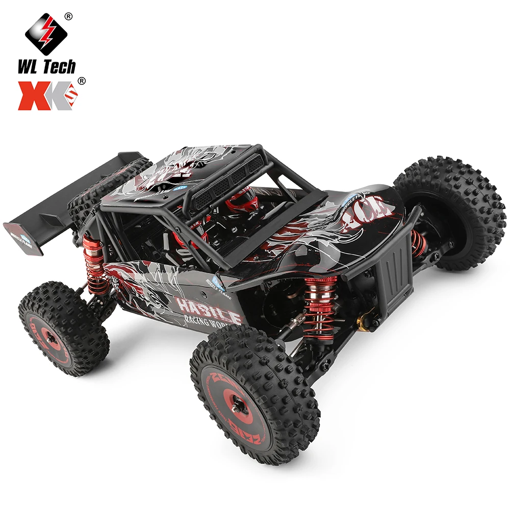 WLtoys 1:12 124016 RC Car 4WD 75km/h High-Speed Brushless Motor Off-Road 2.4G - £185.27 GBP