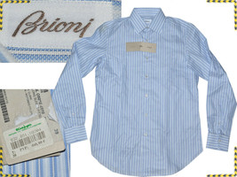 Brioni Men&#39;s Shirt M Hand Made In Italy !Bargain Price¡ BN04 T1P - £147.68 GBP