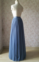 Navy Extra Long Tulle Skirt Custom Plus Size  Wedding Bridesmaid Skirt image 10