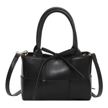 Designer   Weave Handbags Quality Pu Leather Women&#39;s Tote Bag Travel Shoulder Me - £40.03 GBP