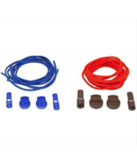 Elastic No Tie Shoelaces for Adults and Children (2-Pack) Blue and Red - $7.99