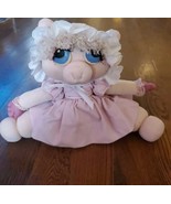 Vintage ,Rare,Muppet Baby Mrs. Piggy Stuffed Plush W/Pink Lace Outfit   - $116.88