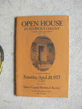 Vintage 1977 Booklet - Open House in Fenwick&#39;s Colony Salem New Jersey - $16.83