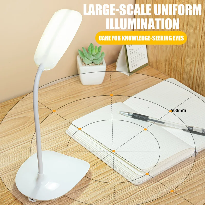 Play Led Desk Lamp USB Powered Table Light Touch Dimming Portable Lamp 3 Color S - £24.85 GBP