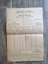 Raro documento palestinese Urban Property Tax Ordinance, 1938 - $10.14