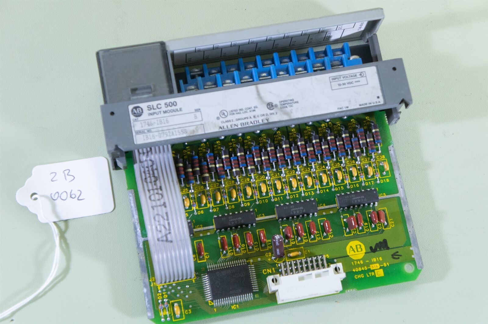 Allen Bradley SLC 500 1746-IB16 Series B Input module - $19.59