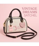 Juicy Couture Vintage Dreams Satchel Handbag  Angel Chocolate Style 11JC... - €81,27 EUR