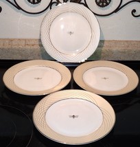 Mary Kay Golden Anniversary Bumble Bee Dinnerware Salad Plates Set 4 Pie... - $74.99