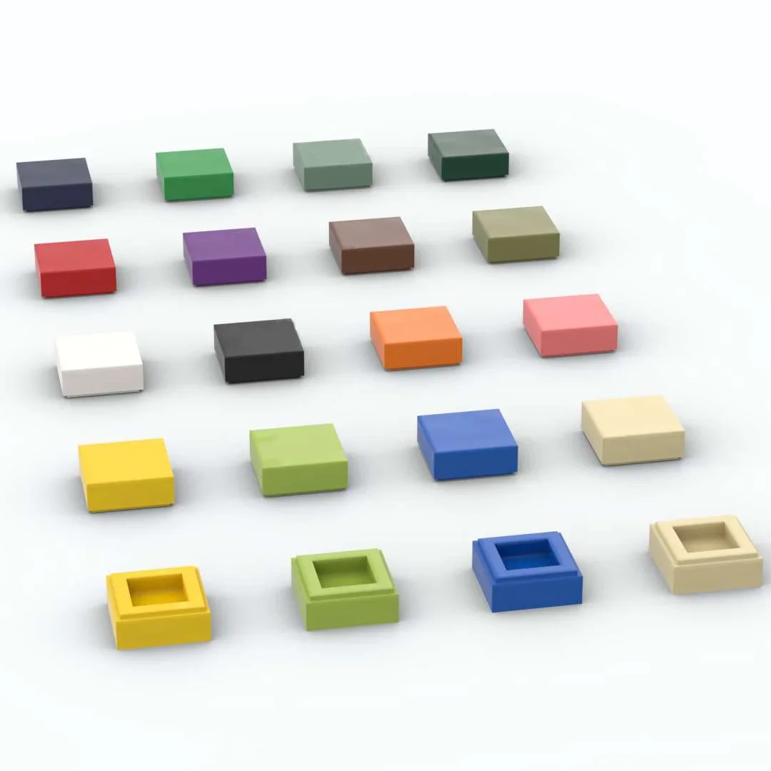 100PCS Smooth Bricks 3070 1x1 Dots Compatible With Brands Blocks Educati... - £8.83 GBP