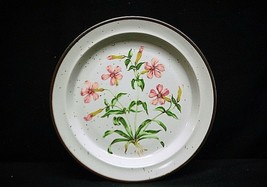 Vintage Wild Pink by Counterpoint 8&quot; Salad Plate Pink Floral Designs #201 Japan - £11.66 GBP