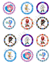 Gamer Hedgehog Image Edible Cake Precut Cookie or Cupcake Toppers Premiu... - £11.54 GBP