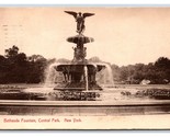 Bethseda Fountain Central Park New York CIty NY NYC DB Postcard W9 - £2.32 GBP