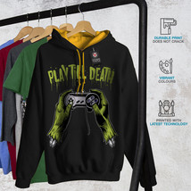 Wellcoda Console Gamer Mens Contrast Hoodie, Death Play Casual Jumper - £31.09 GBP