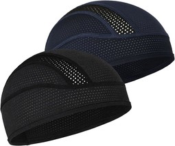 Skull Cap Helmet Liner Beanie, Cooling Mesh Cycling Running, Fits Under ... - $44.99