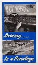 State Bar of Michigan Driving is a Privilege Booklet 1968 What to Do in Accident - £9.49 GBP