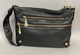 Perlina New York Black Leather Shoulder Bag - $24.74