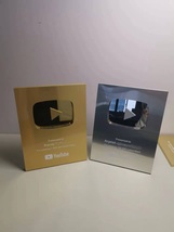 Youtube Creator Awards for Subscriber Milestone Play Button Replica Trophy - £119.92 GBP+