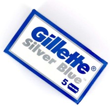 100 Blades Gillette Silver Blue stainless double edge blades new batch 2021 - £15.11 GBP