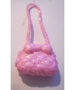 Barbie Mattel Pink Glittery Plastic Shoulder Bag Fashion Doll Accessory ... - $7.90