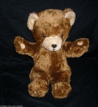 16&quot; Vintage Sandpebbles Brown Tan Teddy Bear Stuffed Animal Plush Toy Korea - £33.54 GBP