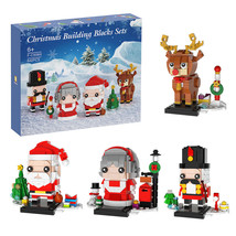 Santa Claus Christmas Reindeer Model Building Blocks Bricks Toys Set Kid... - $26.72