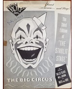 World Famous Roxy Theatre The Big Circus/The Starlit Stage Souvenir Program - $950.93 MXN