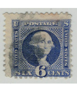 US 115 Used F 6c ultramarine Washington  CV $200 ZAYIX 1223X0040 - $80.00