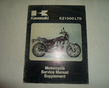 1981 Kawasaki KZ1000 Ltd Moto Servizio Negozio Manuale Integratore X OEM - $109.95
