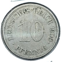1900 E German Empire 10 Pfennig Coin - $8.90