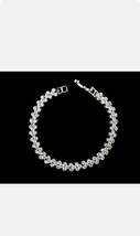 12Ct Round Simulated Diamond Women&#39;s Tennis Bracelet In 14K White Gold Plated - £187.99 GBP