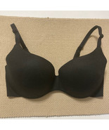 Victoria&#39;s Secret Bra 32DD Black Smooth Seamless Underwire Padded Conver... - $19.88