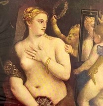 Venus With A Mirror Titian Colorplate Art Print 1939 Antique LGADCP - £62.57 GBP