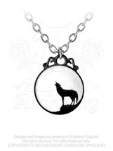 SteamPunk Victorian Alchemy Gothic Pewter Wolf Pendant Necklace, NEW UNUSED - £19.93 GBP