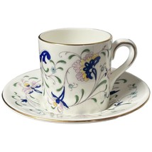 Vintage Tea Cup Saucer Set Demitasse Sized Coalport Pageant Floral England - €18,40 EUR