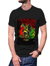 Rasta Reggae   Black T-Shirt Tees For Men - £15.73 GBP