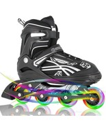 Cunmucu Adjustable Roller Blades Skates for Girls Boys Kids with All - $98.99