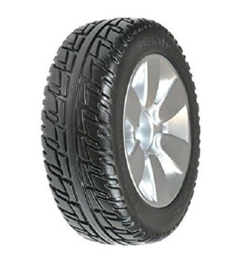 Jazzy SELECT/6 Drive Wheels, 2 OEM Black Tires/Silver Mag Rims, Flat Free. - $188.05