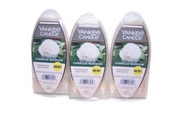 Yankee Candle Camellia Blossom Fragranced Wax Melts Lot of 3 - £16.50 GBP
