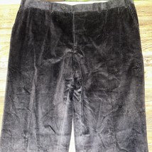 Canali Men 40 Stretch Trousers Navy Blue Straight Leg Velvet Corduroy Mi... - $138.59
