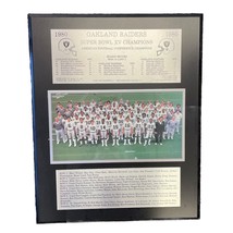 Oakland Raiders 1980 Super Bowl XV Champions Wall Plaque Team Photo - $94.99