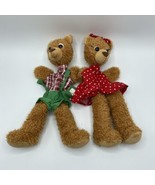 Moravska Ustredna Brno Boy And Girl bear puppets - £21.32 GBP