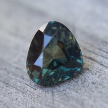Natural Green Sapphire | Pear Cut | 1.17  Carat | 6.74x5.85 mm | VVS | Natural E - £575.42 GBP