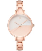 I.N.C. Women&#39;s Rose Gold Tone 36mm Bracelet Art Deco Style Geometric Watch NEW - $35.03