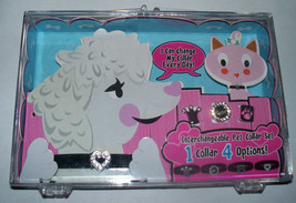 Interchangeable PET COLLAR SET - 1 Collar &amp; 4 Charms - Dog or Cat  7&quot; - ... - £11.98 GBP