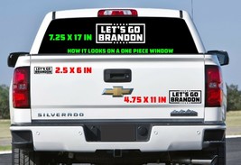 Let&#39;s Go Brandon Joe Funny DieCut Vinyl Window Decal Sticker Car Truck - £3.07 GBP+