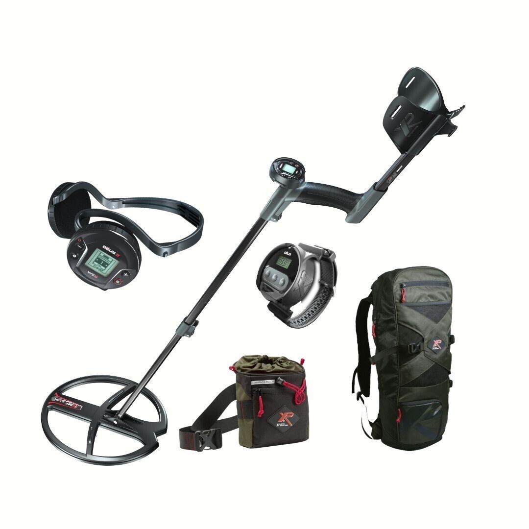 Primary image for XP DEUS II WS6 Master Metal Detector 11'' FMF Coil w/Backpack 240, Finds Pouch