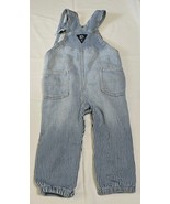 Osh Kosh Baby Bgosh Hickory Striped Vestbak Overalls Bibs  Size 24 Months  - $14.95