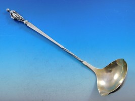 Bust by Gorham Sterling Silver Punch Ladle Gold Washed 13&quot; Vintage Figural - £2,035.16 GBP