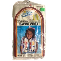 Vinatge The Wet Set 15&quot; Inflatable Swim Vest 1987 Style 59660 - £11.01 GBP