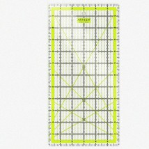 PrecisionQuilt Ruler: Laser-Cut Acrylic Quilters&#39; Tool with Patented Dual-Color - $39.55